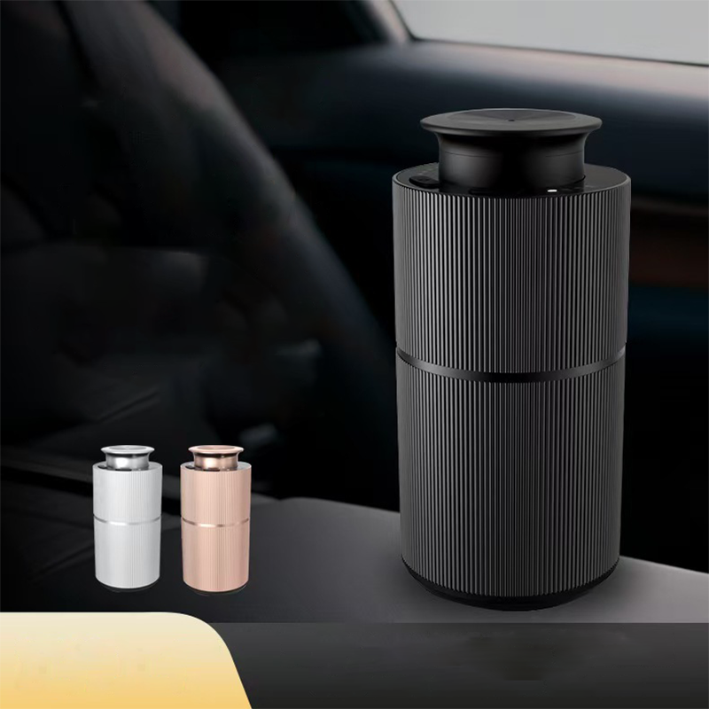 Home Fragrance Brands - メタルボディスマートカーディフューザー ポータブル充電式水なしアロマネブライザー 家庭用オフィス用エッセンシャルオイルフレグランスマシン