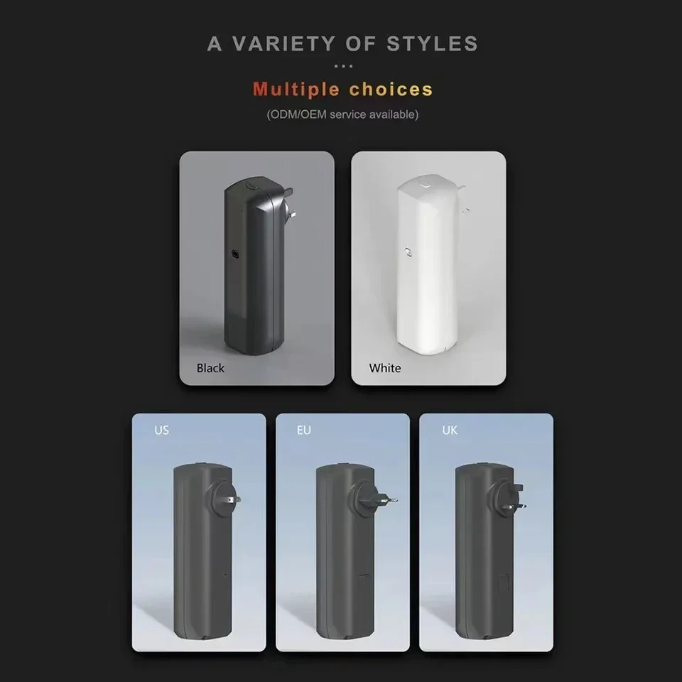 Home Fragrance Diffuser Oil - 壁掛け式プラグインエッセンシャルオイルディフューザー、フレグランス、香り、空気清浄機、Bluetoothアプリ制御付き、家庭用、オフィス用