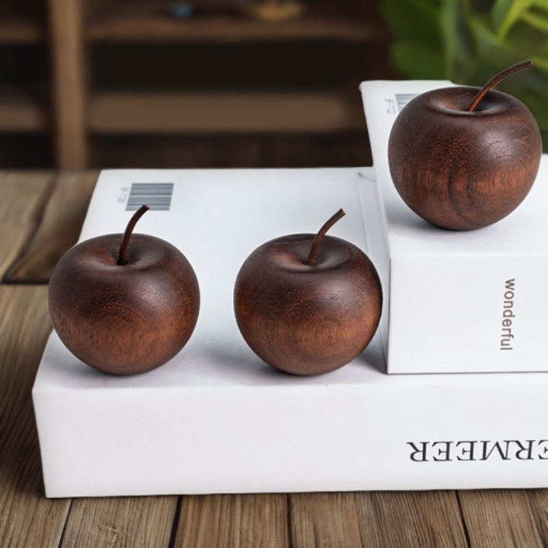 1 個の木製リンゴ型エッセンシャルオイルディフューザーフレグ - Home Fragrance Diffuser Oil のレビューと価格