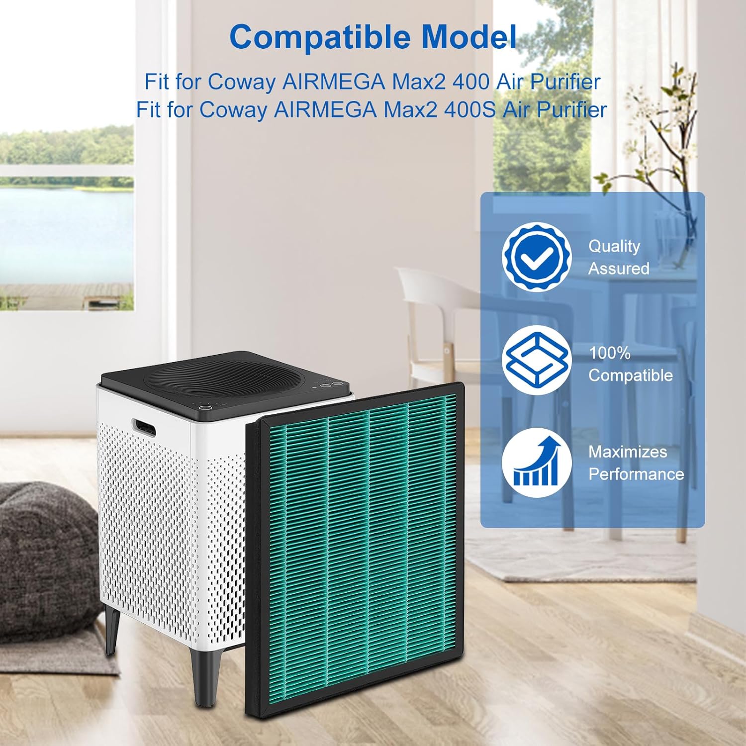 400/400S 交換用フィルターセット Coway AIR - Coway Air Purifier Airmega 400 のレビューと価格