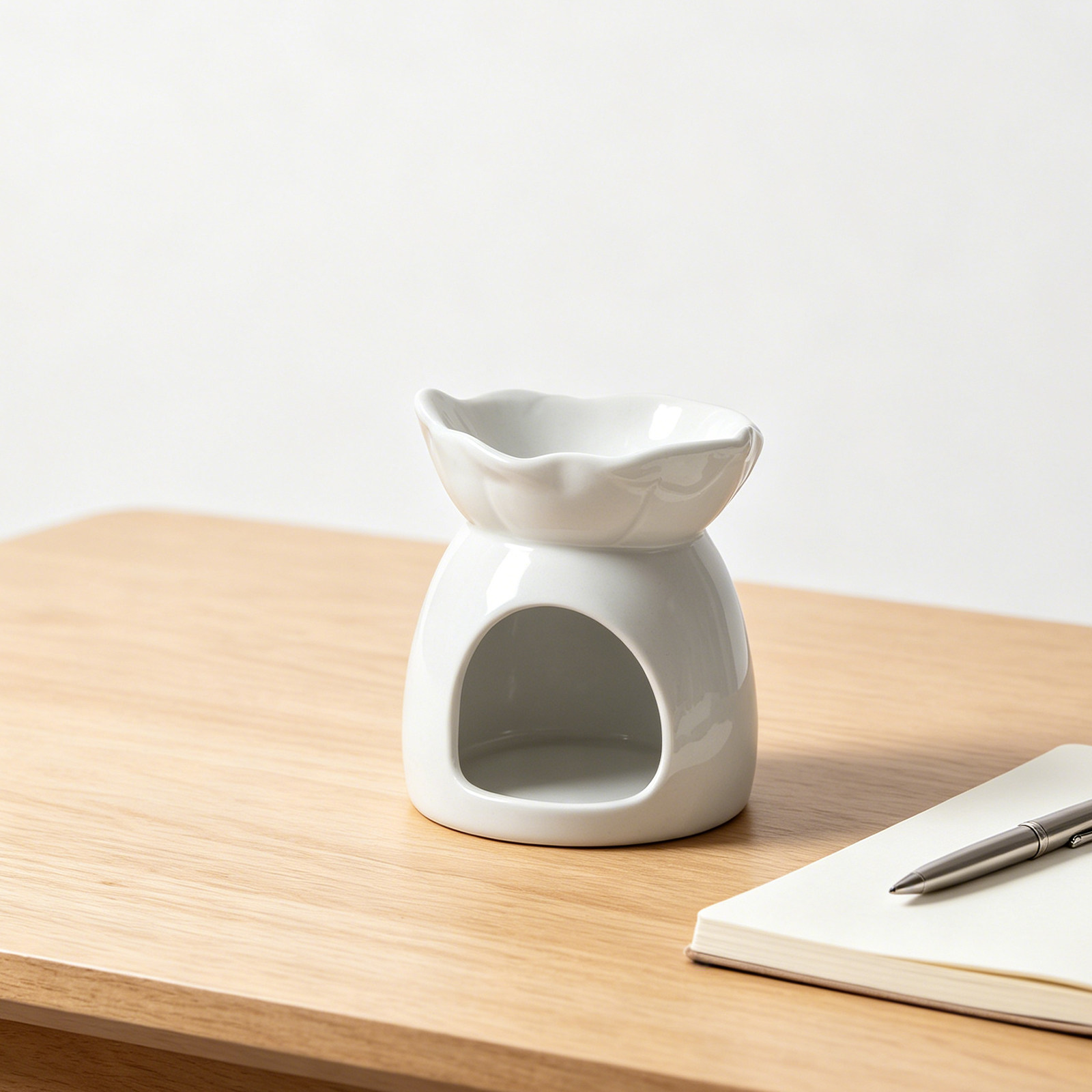 セラミックホルダー エレガントな葉型ティーライトオイルバーナ - Home Fragrance Diffuser Oil のレビューと価格