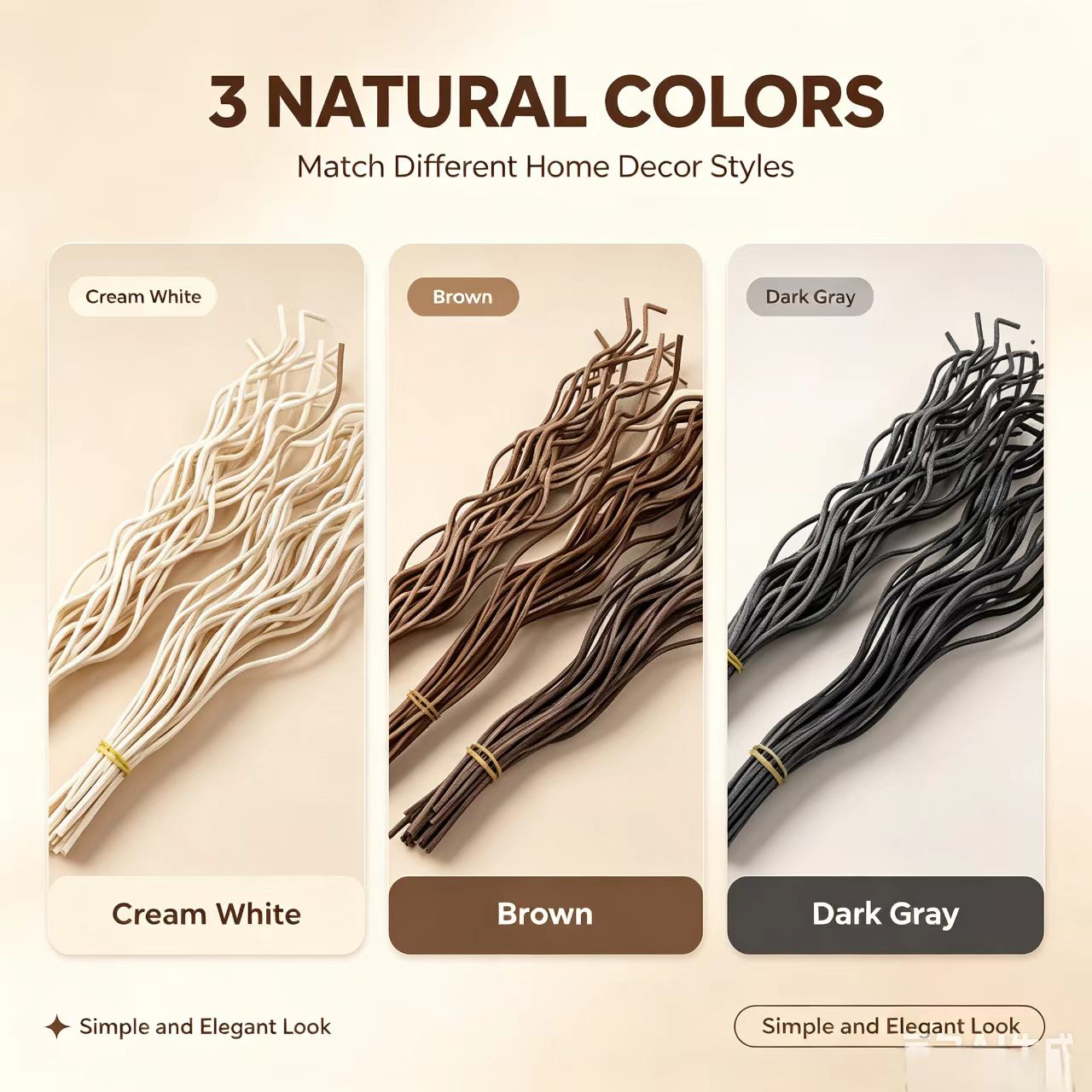 20 個の長い波状籐リードディフューザースティックフレグラン - Home Fragrance Reeds のレビューと価格