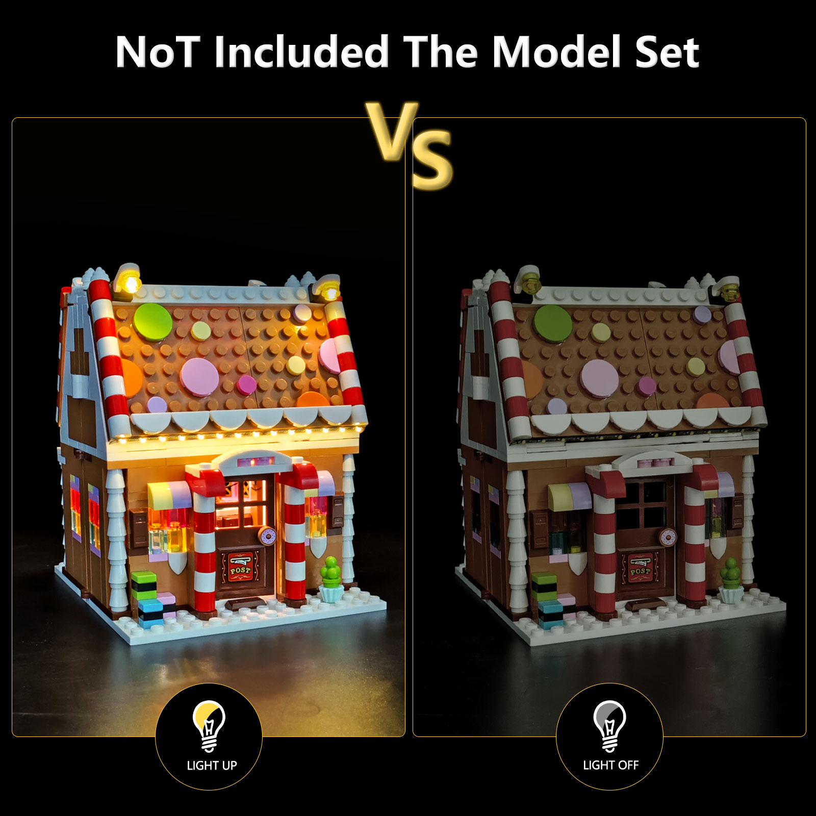 LYBMTWF LED 照明キットはレゴ 40809 ジンジ - Home Fragrance Gingerbread のレビューと価格