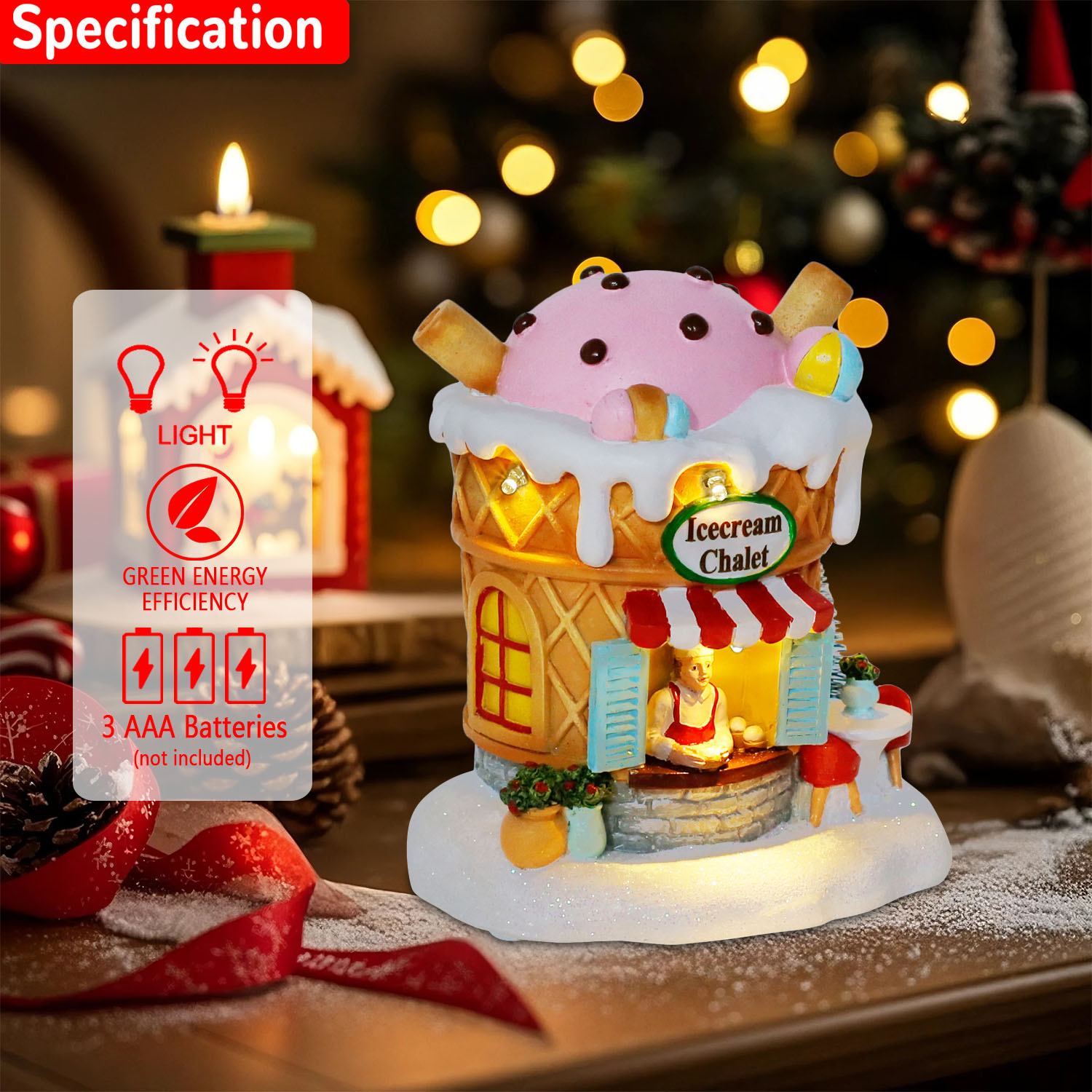 ライトアップ ジンジャーブレッド ヴィレッジ ハウス クリス - Home Fragrance Gingerbread のレビューと価格