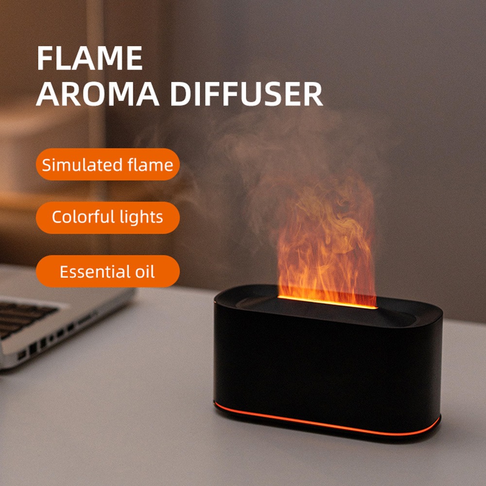 エッセンシャルオイルディフューザー、炎のカラフルな水蒸気火炎 - Home Fragrance Diffuser Oil のレビューと価格